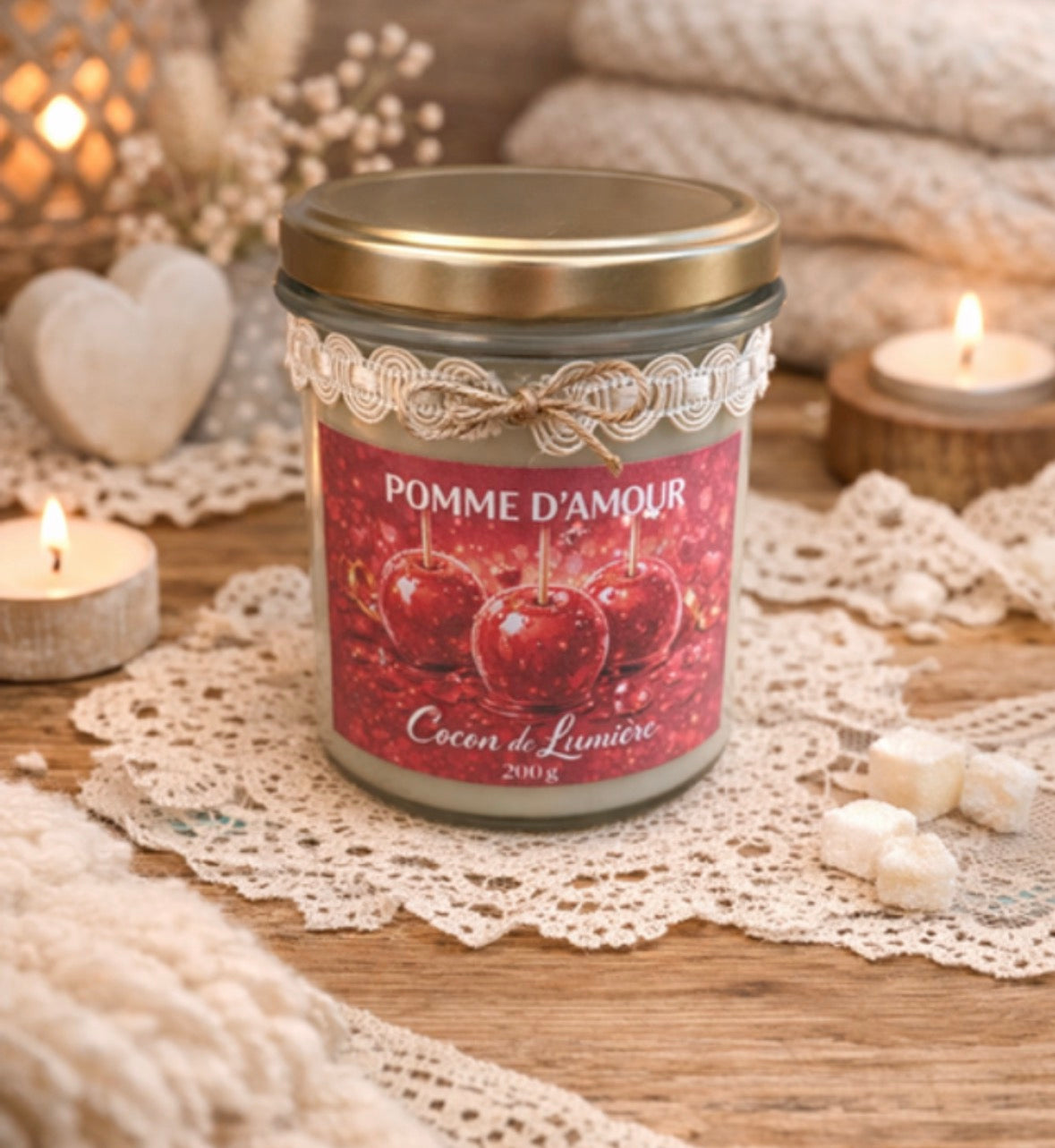 La Bougie Parfumée « Pomme d’Amour »