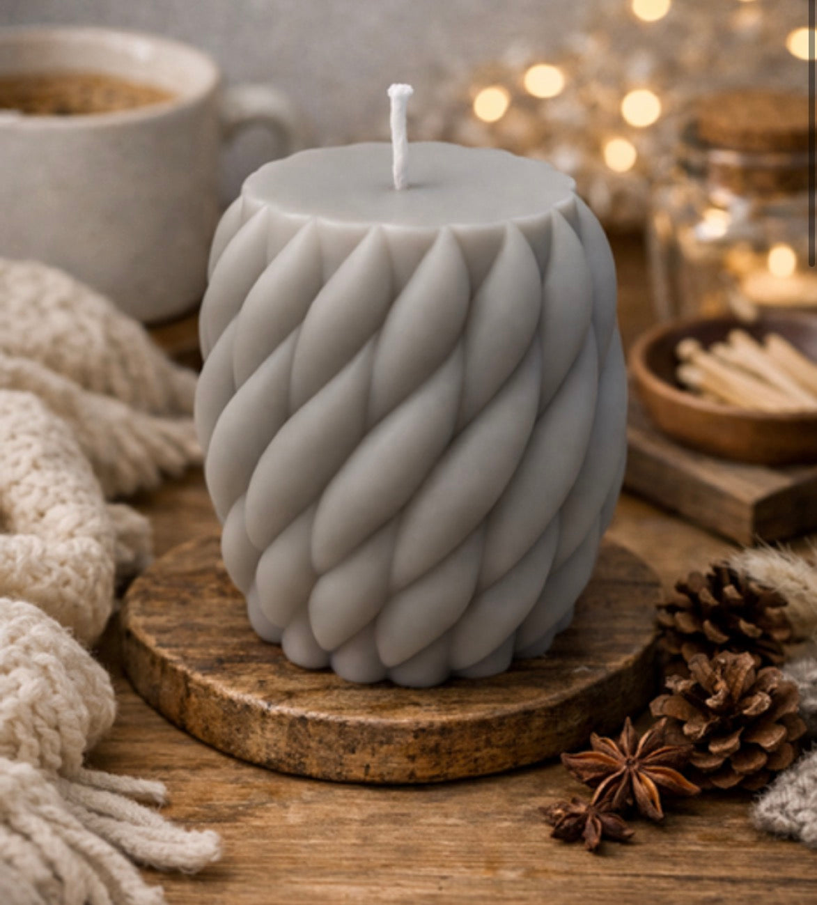 Bougie Sculpturale « Vela »