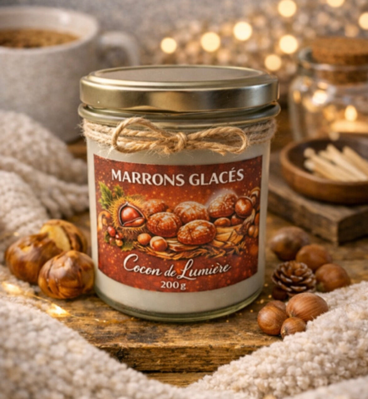 La Bougie Parfumée « Marrons Glacés »