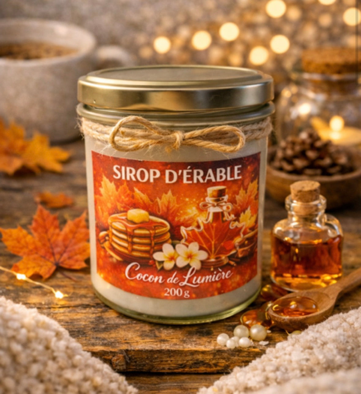 La Bougie parfumée « Sirop d’érable »