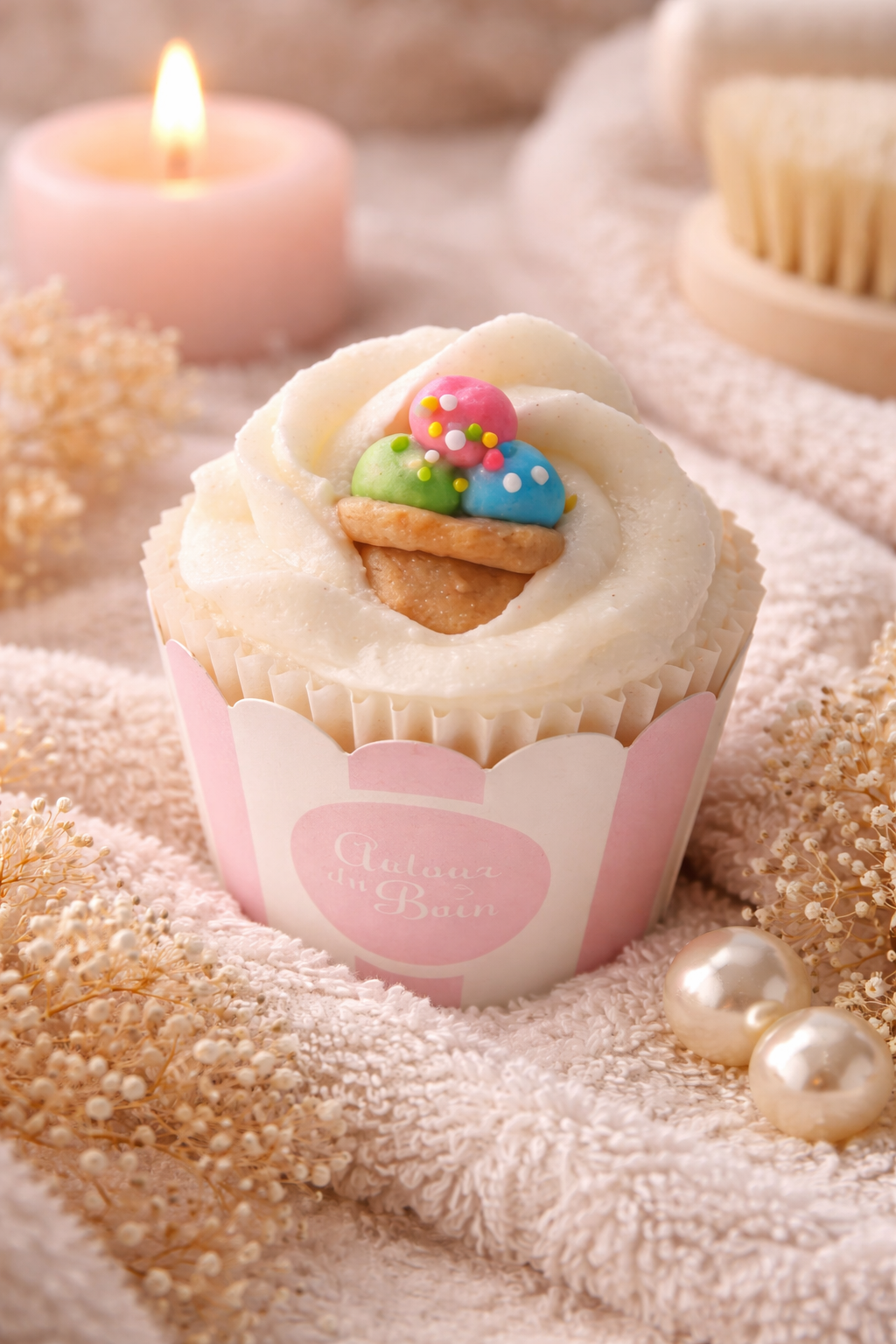 Cupcake de bain «  Sous le soleil »