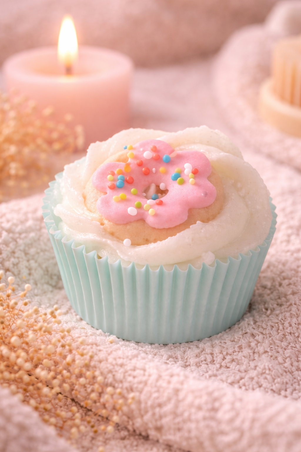 Mini Cupcake de bain «  Sous le soleil »