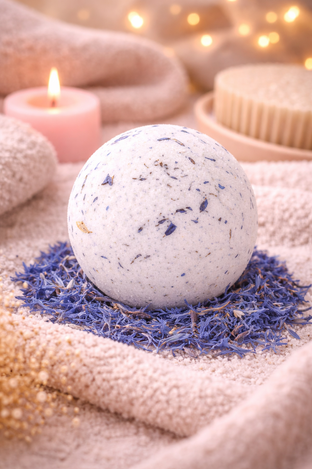 Bombe de bain «  Bleuet »