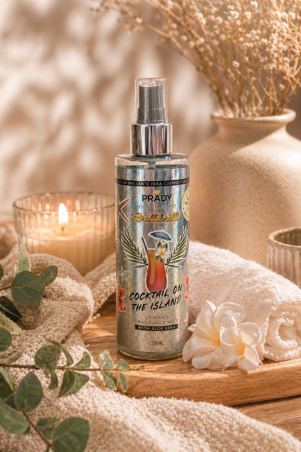 Brume parfumée scintillante « Cocktail On The Island BrilliBrilli » Corps&Cheveux.