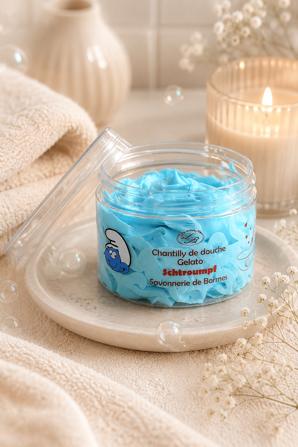 Chantilly De Douche « Schtroumpf »
